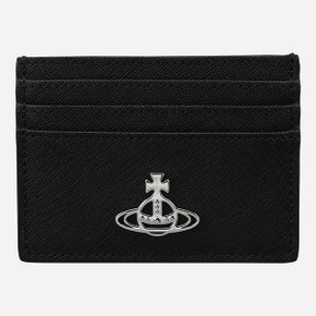 [시흥점] [비비안 웨스트우드]6S 54030006W L001N N401 로고 플랫 카드 지갑 블랙