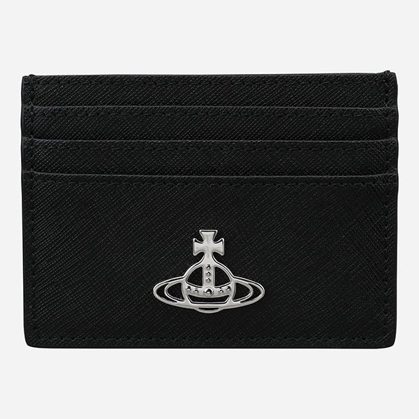[시흥점] [비비안 웨스트우드]6S 54030006W L001N N401 로고 플랫 카드 지갑 블랙