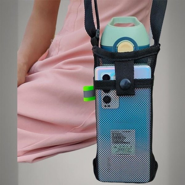 [옷자락] 남자 통기성 물통보관 메쉬 보틀 파우치