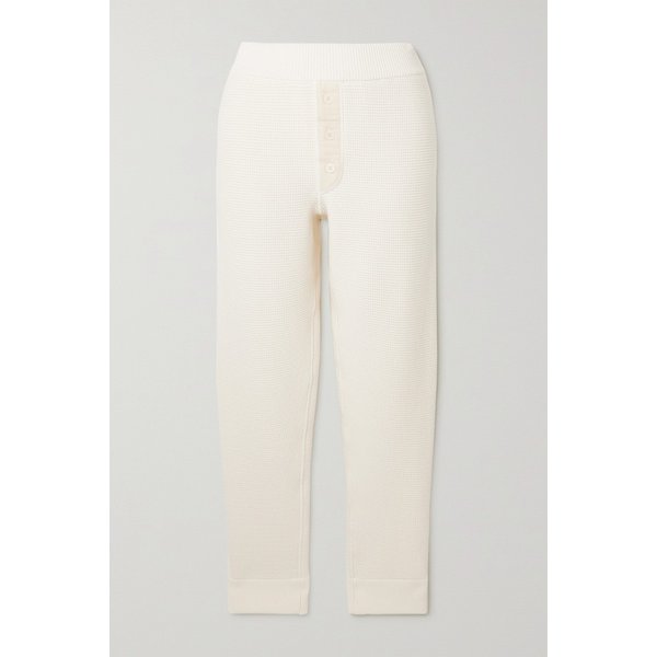 Ginzena Cotton-blend Tapered Track Pants 화이트