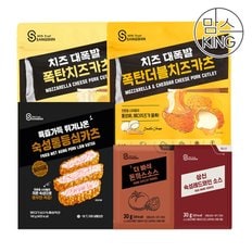 맘스킹 상신종합식품 카츠 폭탄치즈240g+폭탄더블치즈240g+숙성통등심140g(소스10봉)