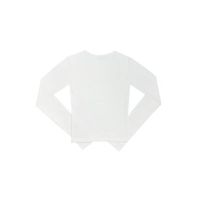 WAVE NECK LOGO TEE-WHITE