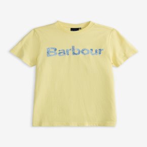 [24SS][Barbour Kids] 키즈 옐로우 Cornwall 코튼 반팔 티셔츠 URTS4E506Y1