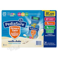 페디아슈어 키즈 쉐이크 237ml 24개 세트 PEDIASURE WITH OPTIGRO PLUS KIDS SHAKE