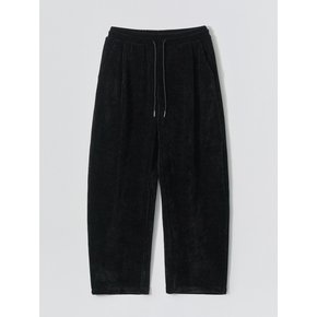 Roy Velvet Banded Pants_Black