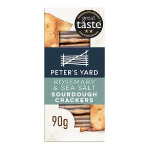 [해외직구] Peters Yard 피터스야드 로즈마리 앤 씨솔트 사워도우 크래커 90g 4팩