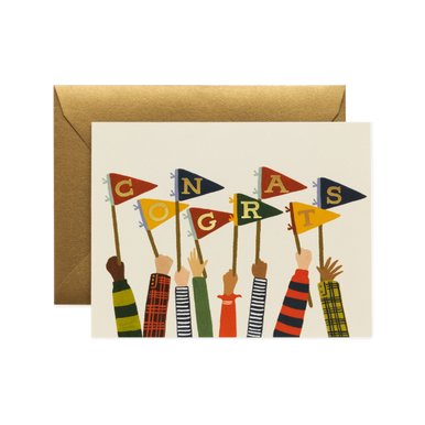 [Rifle Paper Co.] Congrats Pennants Card