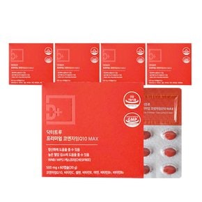 프리미엄 코엔자임 Q10 MAX 60캡슐 5박스 항산화 혈압감소 식물성캡슐 GT