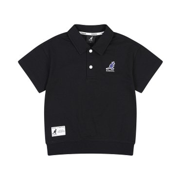 캉골키즈 로고 포인트 쿨맥스 피케 티셔츠 RB 0202 블랙
