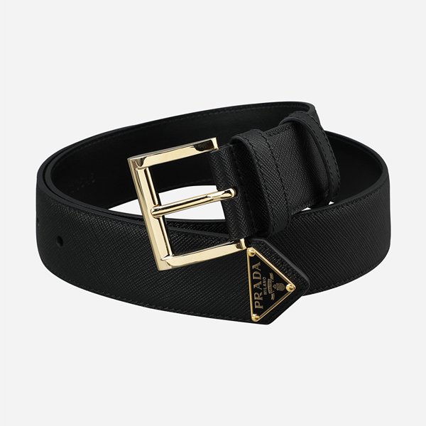 [시흥점] [프라다]6S 1CC545 053 F0002 여성 사피아노 가죽 벨트 블랙