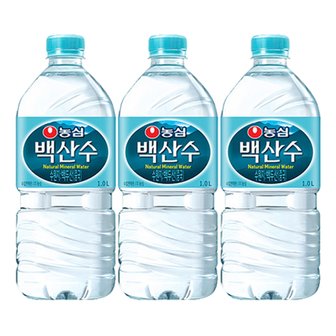  농심 백산수 1L x 6개 / 생수  물