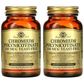 해외배송 Solgar 솔가 크롬 폴리니코티네이트 200mcg 100베지캡슐 2개