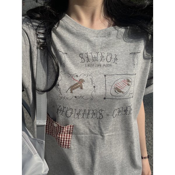 Hound Club Tee (Melange Grey)