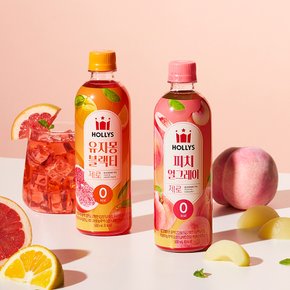 제로 블렌딩티 500ml 2종 24개 골라담기 (유자몽블랙티/피치얼그레이)