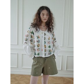 Chablis set-up shorts / Khaki