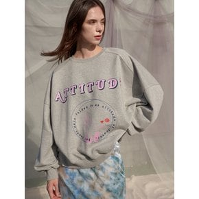 [이연희 착용]Attitude Loosefit Sweatshirt_Gray