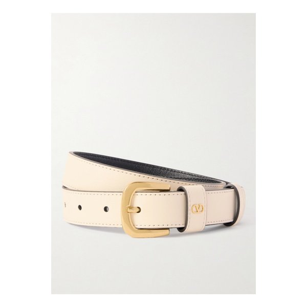 브이로고 가죽 벨트 오프 화이트 1647597353595840