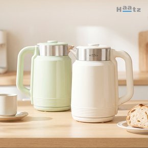 이지보일 304 스텐 통주물 전기포트 1.7L 대용량 전기주전자 크림화이트 & 라이트그린