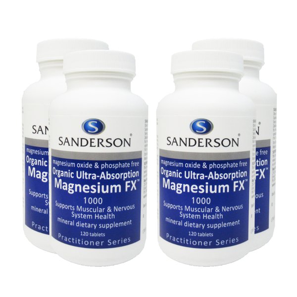 뉴질랜드 샌더슨 마그네슘 에프엑스 High Absorption Magnesium FX 120정 4개
