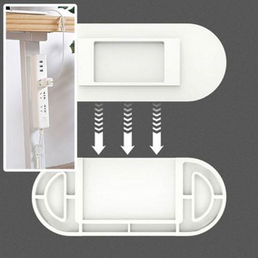 오너클랜 전기선정리 멀티탭 고정 콘센트 정리함 걸이 거치대