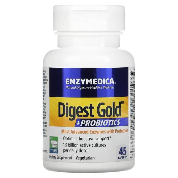 Enzymedica 다이제스트골드 프로바이오틱 유산균 Digest Gold + Probiotics 45 캡슐