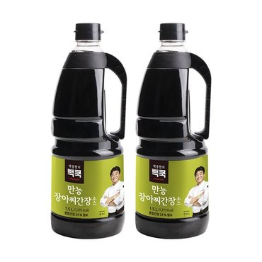  [빽쿡]백종원의 만능장아찌간장소스 1.5L X 2개