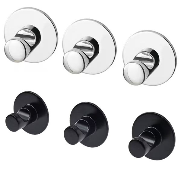 SKOGHALL 스콕할 접착식후크 3개입/붙이는고리/흡착/무타공/벽걸이/테이프포함/욕실정리