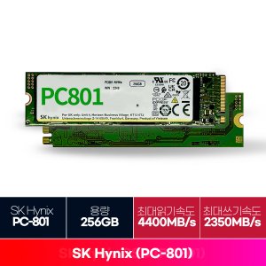 LG SK하이닉스 PC801 M.2 NVMe 벌크 [256GB]