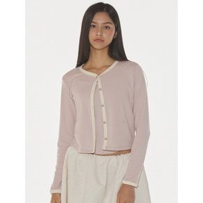 ANNA CARDIGAN SLEEVELESS SET - PINK