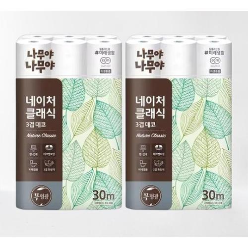 미래생활 나무야나무야 네이처 클래식 30M 30롤 2팩(1)