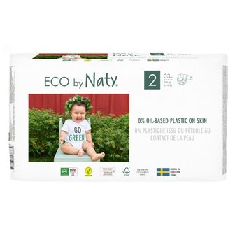 네띠 [Eco by Naty] 네띠 친환경 밴드 기저귀 2단계 33매