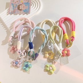 꽃잎 핸드폰 줄 키링 로프 스트랩 고리 손목 핑거 태그홀더 도난방지 폰스트랩