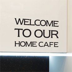 welcome to our homecafe 홈카페 주방  스티커 - 스몰 (8782974)