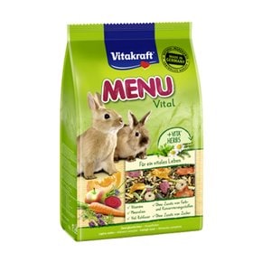 비타크래프트 메뉴 바이탈 토끼사료 1kg 먹이 간식 소동물 사료