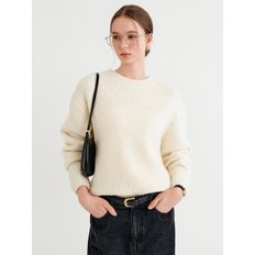 다니엘 부클 울 니트_아이보리 / DANIELLE BOUCLE WOOL KNIT_IVORY