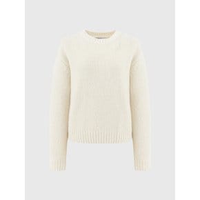 다니엘 부클 울 니트_아이보리 / DANIELLE BOUCLE WOOL KNIT_IVORY