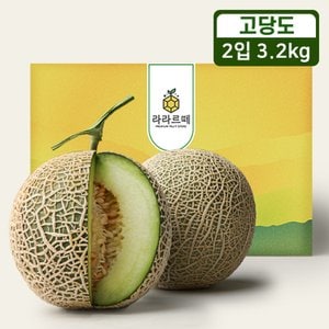 라라르떼 과즙가득 머스크 멜론 3.2kg 선물세트 (1.6kg 2입)