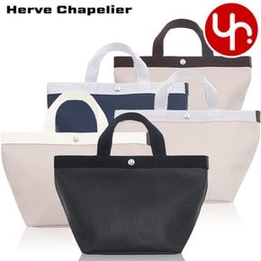 Herve Chapelier 707GP 2023AW 엘베샤프리에 가방 토트 백 특별 럭스 코티드 캔버스 미디엄 토트