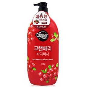 샤워메이트 바디워시 대용량 내추럴 크랜베리1.2kg x 3개