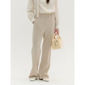 SEMI WIDE BOOTSCUT PANTS (sand beige)