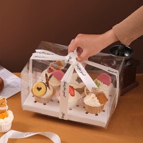 투명 커버 머핀 컵케이크 케이스 포장 선물 박스