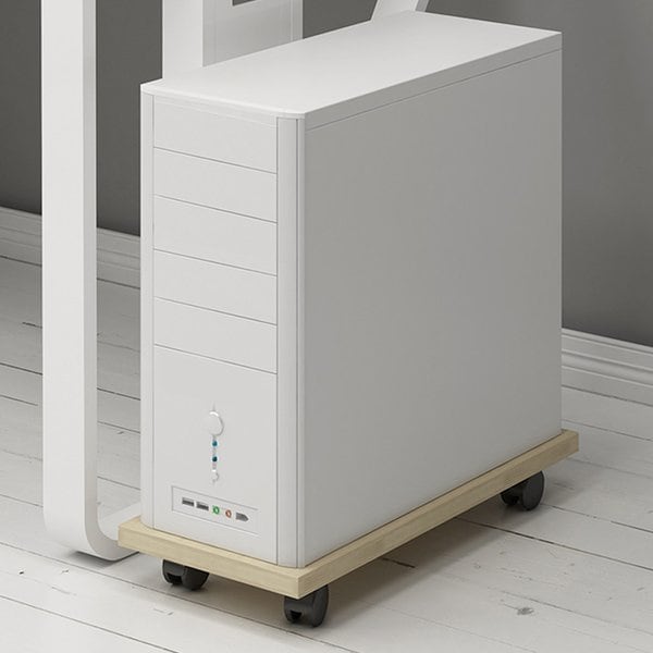 이동형 컴퓨터 본체 받침대 PC 본체선반_브라운 - SSG.COM