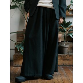 unisex side wide pants black