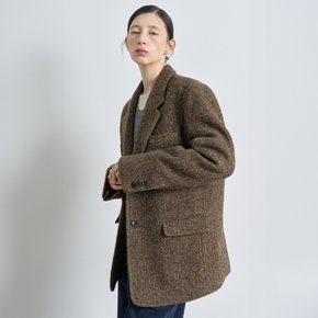 GENUIN WOOL OVER FIT JACKET [CAMEL]