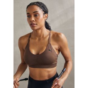 4799313 Puma MOVE SHAPELUXE SEAMLESS - Light support sports bra espresso brown