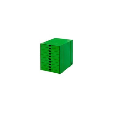USM [USM 공식수입원] USM Inos Box Set C4 With 10 Closed Trays (Green)