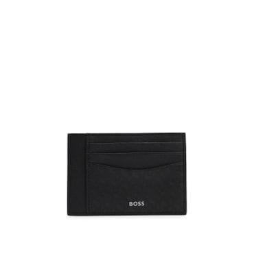 BOSS [SU25] 모노그램 패턴 카드 홀더 블랙(50542380002)