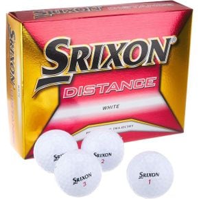 일본 던롭 골프공 DUNLOPダンロップ ゴルフボール SRIXON DISTANCE 2018年モデル 1ダース12個入