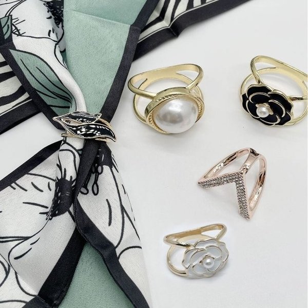 스카프링 쁘띠 입체 링 고리 10종 세트 (WFHYHP6)