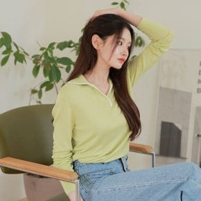 프리미엄 실크100 니트 블라우스